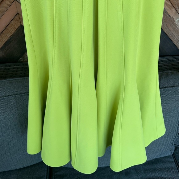 ZAC Zac Posen Size 4 Chartreuse Dress - Picture 11 of 16